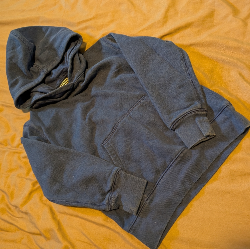 Lands' End bright blue pullover hoodie size 5-6 EUC